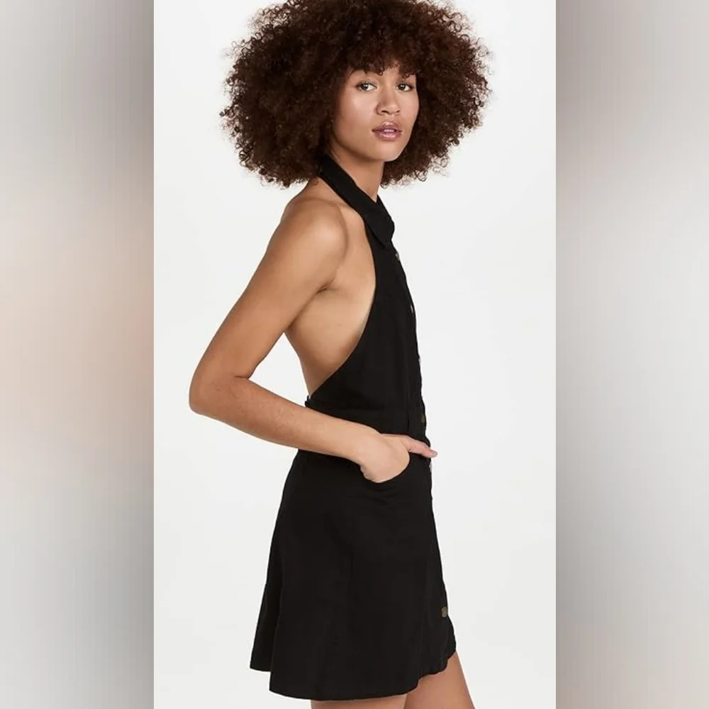 Free People Women's Sami Mini Dress, Washed Black Sz Small New With Tags - Picture 3 of 7